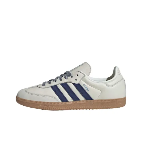 Adidas Samba Off White Dark Blue Women's