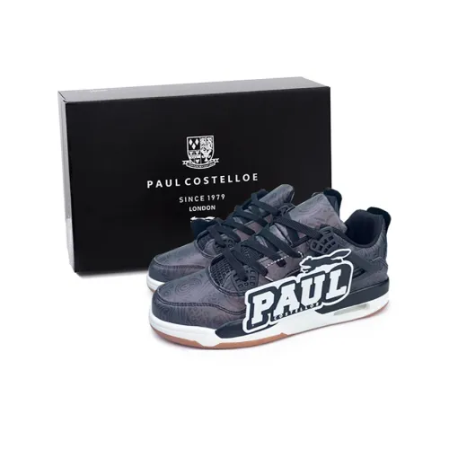 PAUL COSTELLOE Skateboard Shoes Unisex Mid-Top Black Iridescent