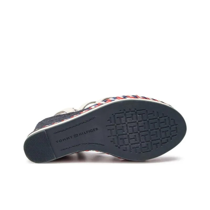 Tommy Hilfiger One Strap Sandals 10.5cm Women's Beige Black-4
