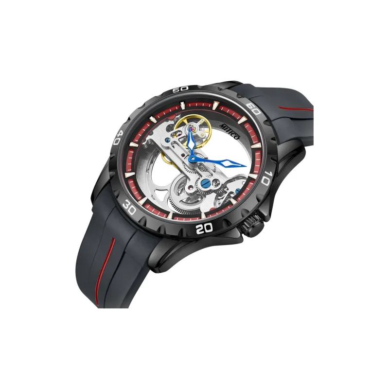 MITICO Mechanical Movement Watch Unisex Cut Out Dial MH4B8R81-4