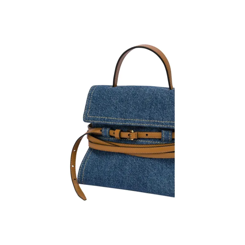 MOSCHINO Cotton Handbag Regular Women's Blue-3