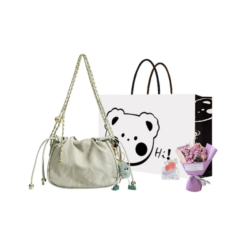 NX DOUGHNUT PU Shoulder Bag Regular Women's Green-5