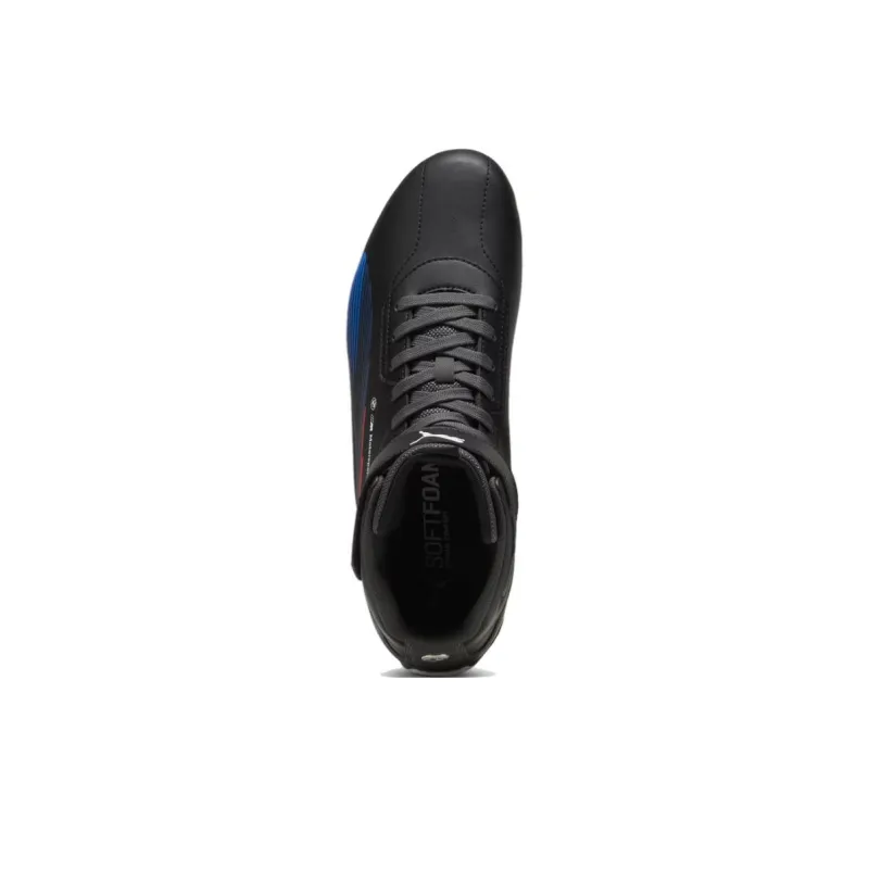 PUMA BMW M Motorsport Anti Slip Wear Resistant Mid Top Casual Shoes Men's Black-3