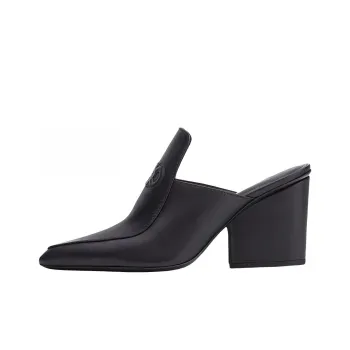 FERRAGAMO GANCINI Wrap toe Slippers Women's Black