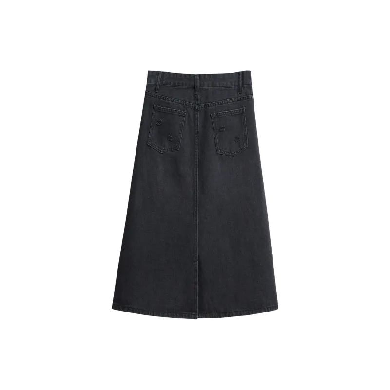 TOUCH Casual Long Skirts Women's Black-1