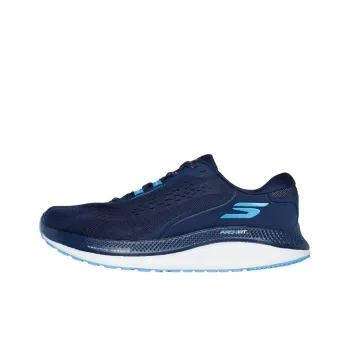 Skechers GO Run Persistence Anti Slip Wear Resistant Low Top Casual Running Shoes Men's Marine Blue
