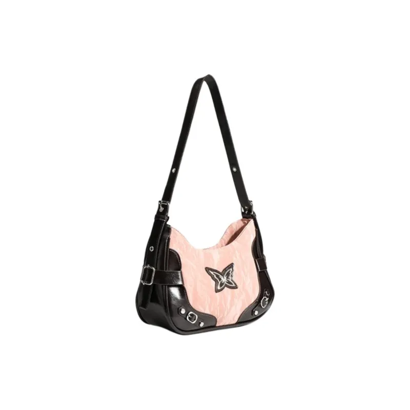 NX DOUGHNUT PU Handbag, Shoulder Bag Regular Women's Pink/Silver-3