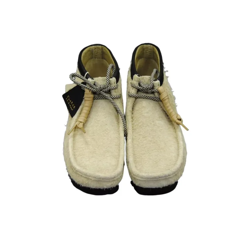 Clarks Originals Wallabee Hairy Suede Maple Black-3