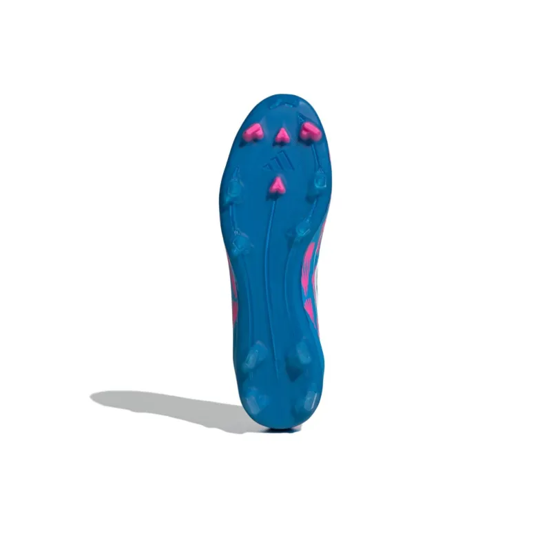 Adidas F50 League Laceless Firm/Multi Ground Solar Blue Cloud White Solar Pink-5
