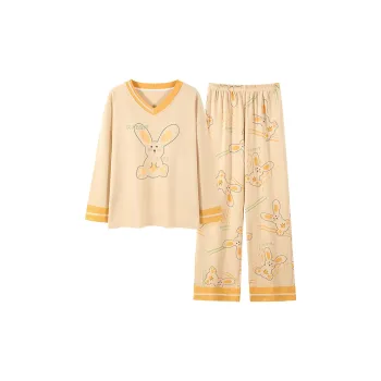 Mulong Family Pajama Set Women's Wheat