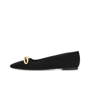 FERRAGAMO Bow detailing Leather Ballerina Shoes