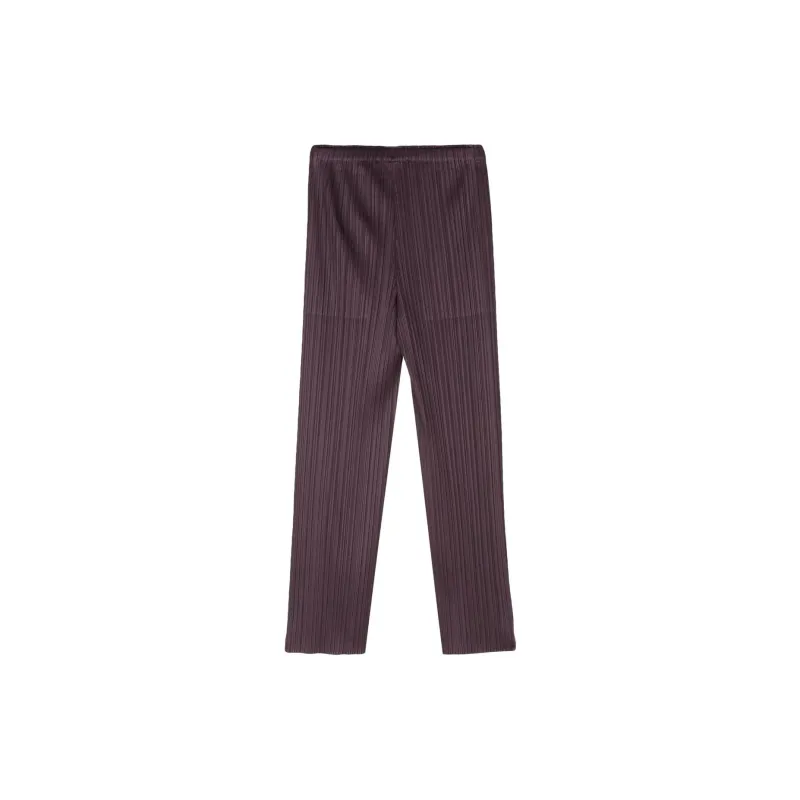 PLEATS PLEASE ISSEY MIYAKE January Plissé Straight leg Trousers-1