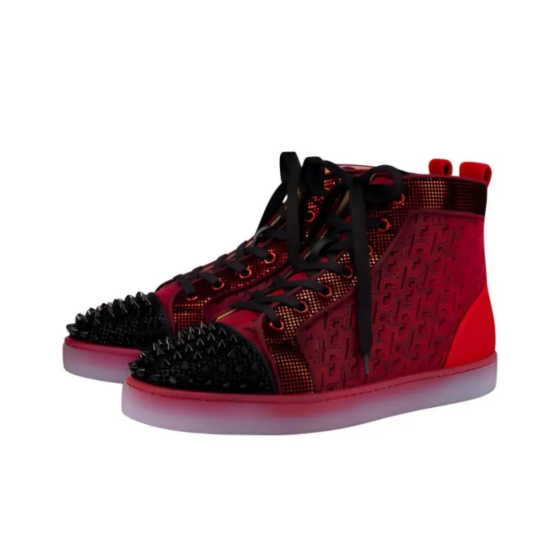 CL LUBOTING Louis Orlato Stylish Skateboarding Shoes Men's Red-2