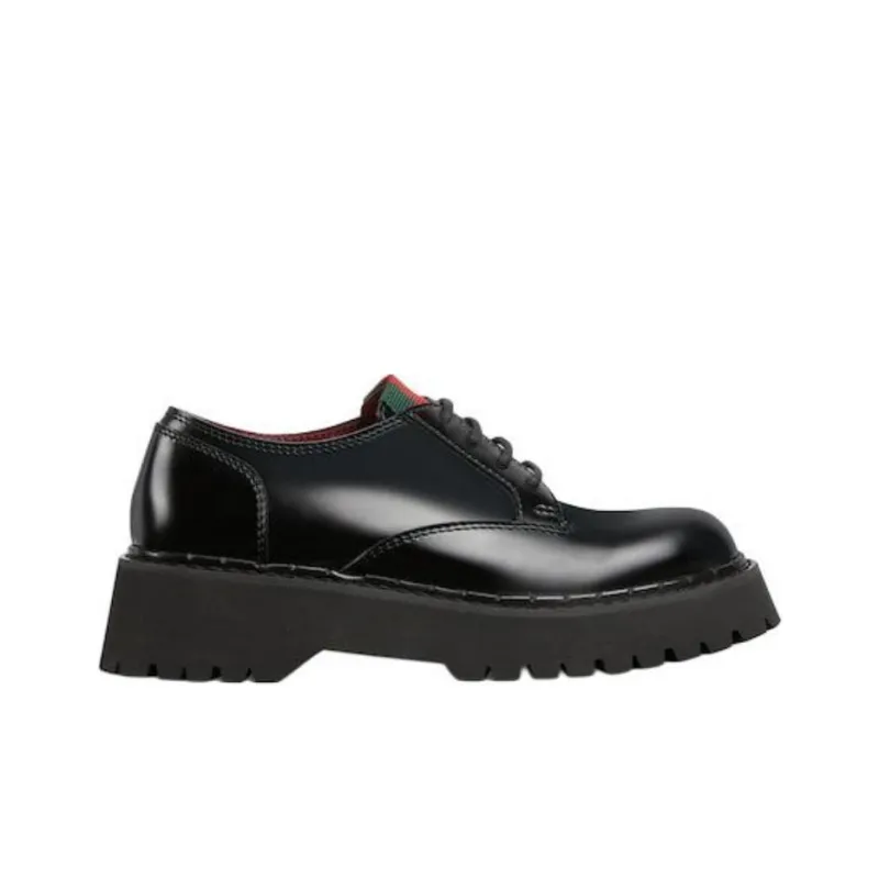 GUCCI Women's Web Lace Up 'Black' Women's-1
