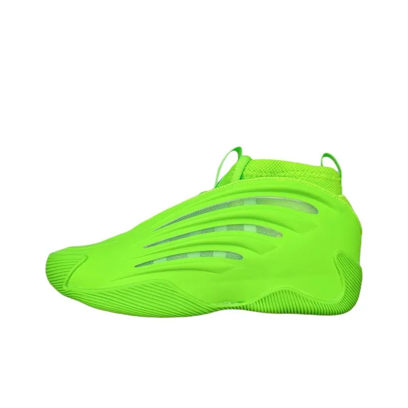 Adidas Harden Vol.9 Cushioned Slip Resistant Mid Top Basketball Shoes Men's Green-0
