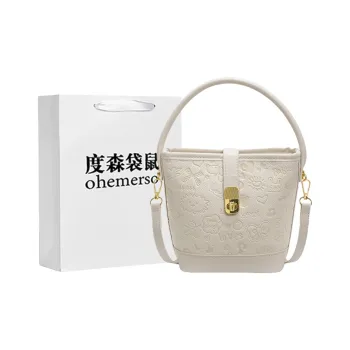 Dusen Kangaroo PU Crossbody Bag Women's Multicolor