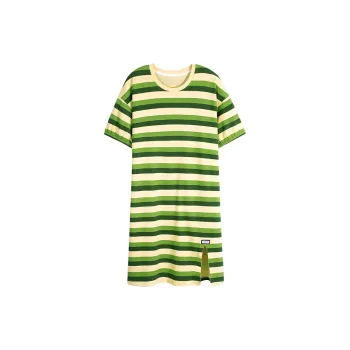 MIIOW Cool One Summer Series Nightgown Women's Grass Green Stripes