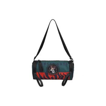 VIHUS Nylon Cylinder Bag, Shoulder Bag Unisex Black