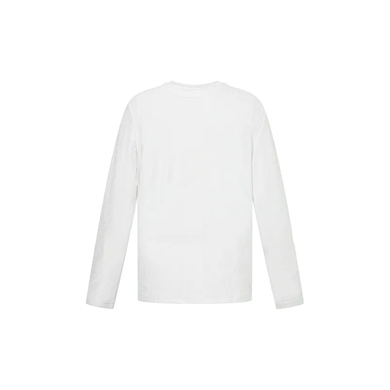 RARE Crew Neck Long Sleeved T Shirt Men's White-2