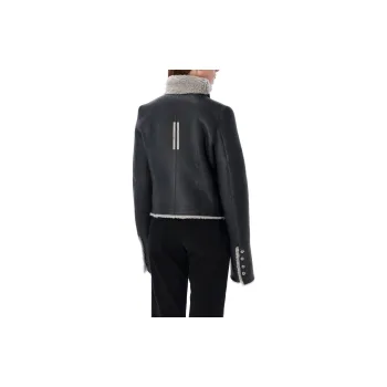 RICK OWENS Press Stud Fastened Leather Jacket