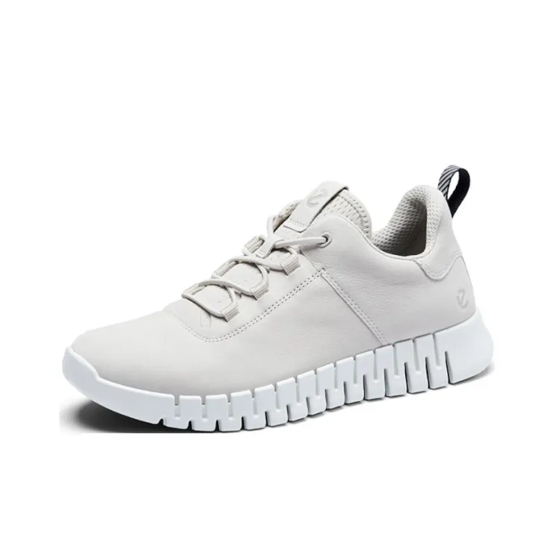 Ecco Smart Series Low Top Casual Shoes Men's Gray White-1