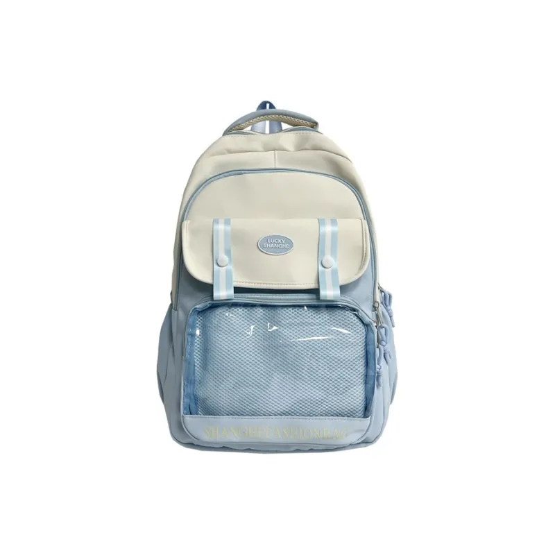 BALANG Composite Cloth Backpack Regular Unisex Black/Red/Coffee/Blue/Green-11