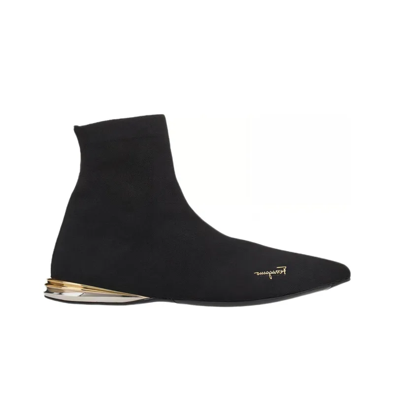 Ferragamo Casual Shoes Women's High Top Black-1