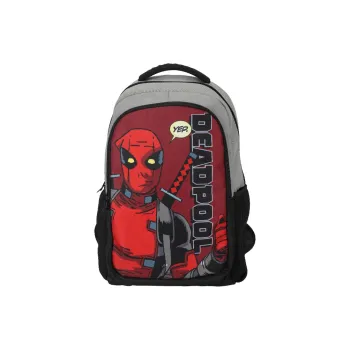 Disney Deadpool IP Collaboration Marvel Series Polyester Backpack Regular Men's Black Red