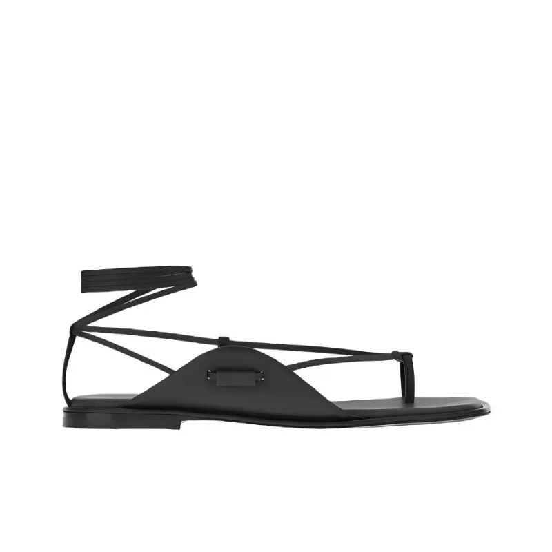 FERRAGAMO One Strap Sandals Men's Black-1
