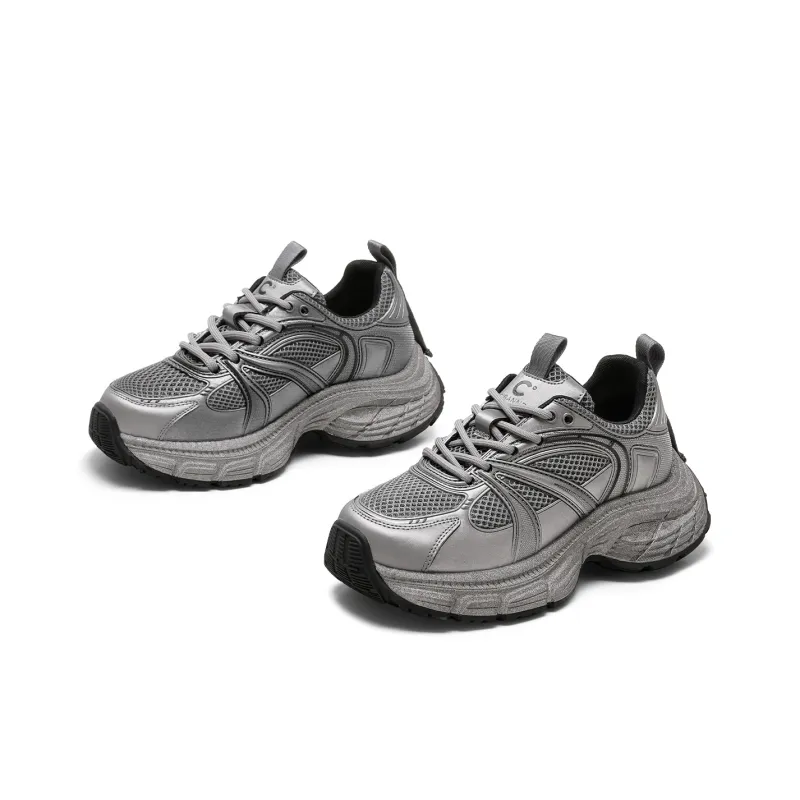 C°BANNER Low Top Chunky Sneakers Women's Gunmetal-2