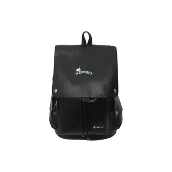 Wenpercy PU Backpack Regular Unisex Caramel/White/Black/Dark Brown