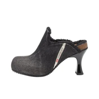 DIESEL D Woodstock 78mm Denim Mules Women's