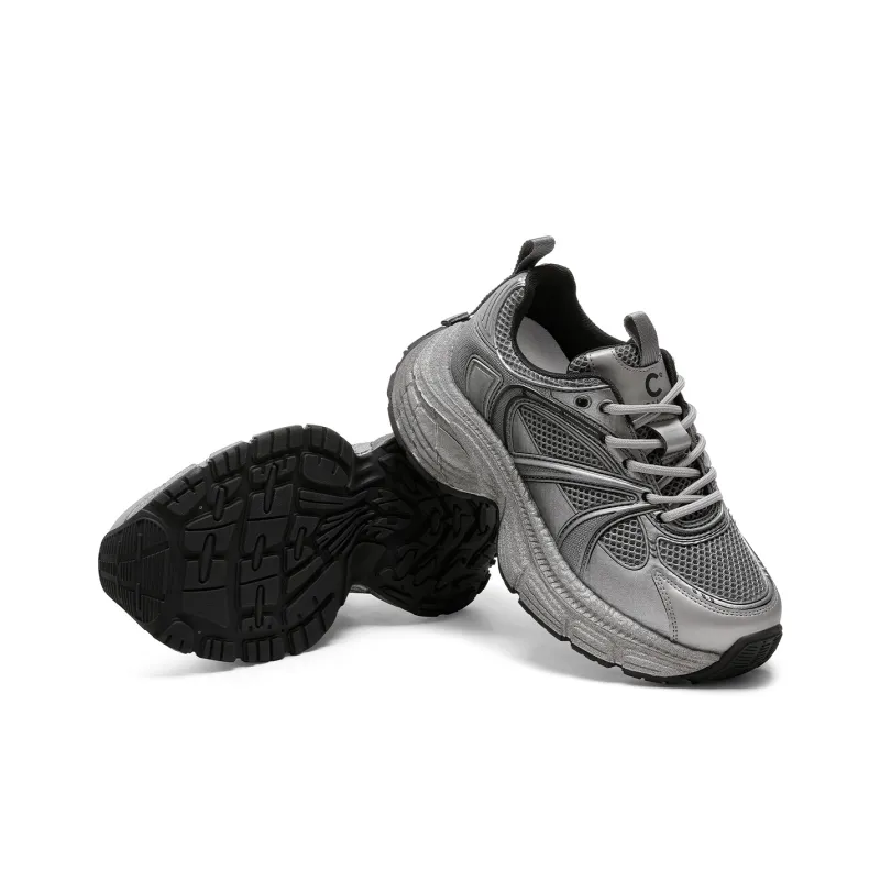 C°BANNER Low Top Chunky Sneakers Women's Gunmetal-4