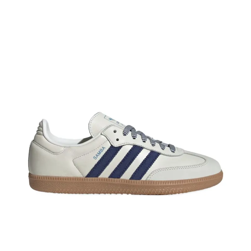 Adidas Samba Off White Dark Blue Women's-1