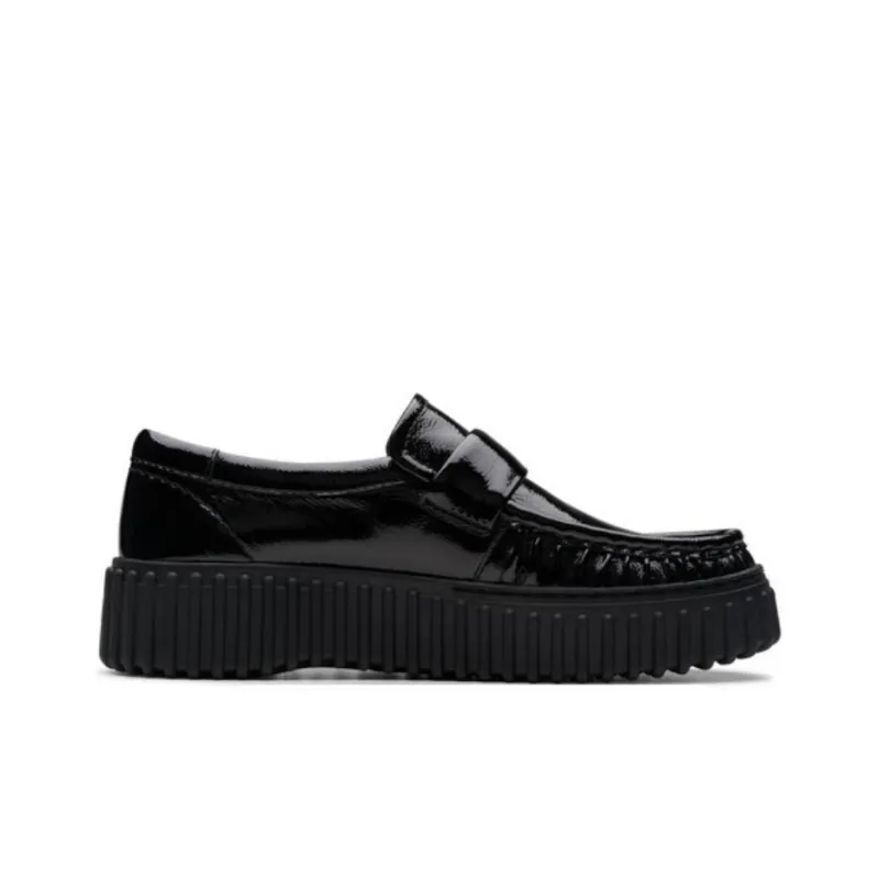 Clarks Loafers 4cm Women's Black-1