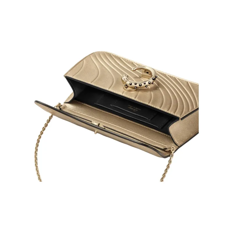 CARTIER Panthère De Cartier Calfskin Shoulder Bag Mini Women's Gold-5