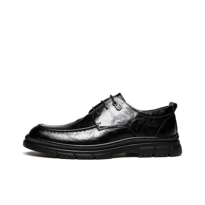 CHINT Dress Shoes Men Low Top Black, Brown-0