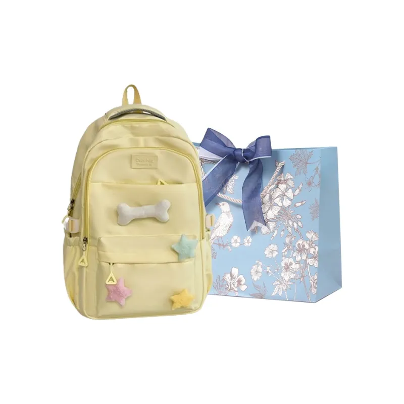 REDOO Nylon Backpack Regular Women's White/Black/Gray/Blue-3