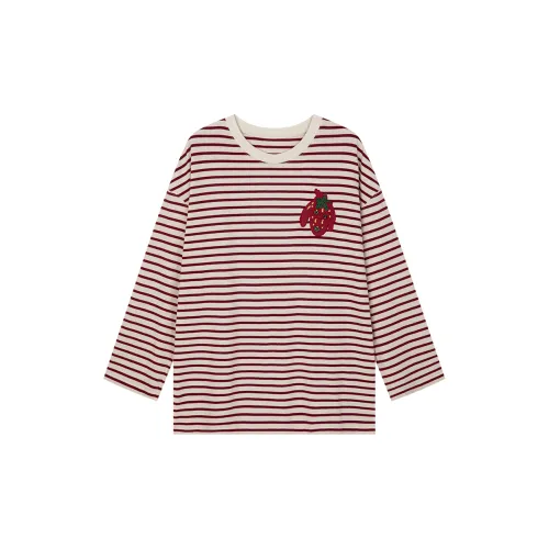 UOOYAA T-Shirts Women's Stripes