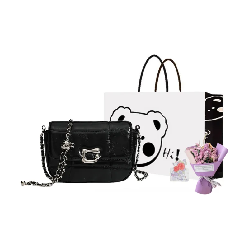 NX DOUGHNUT PU Crossbody Bag Regular Women's Silver/Black-15