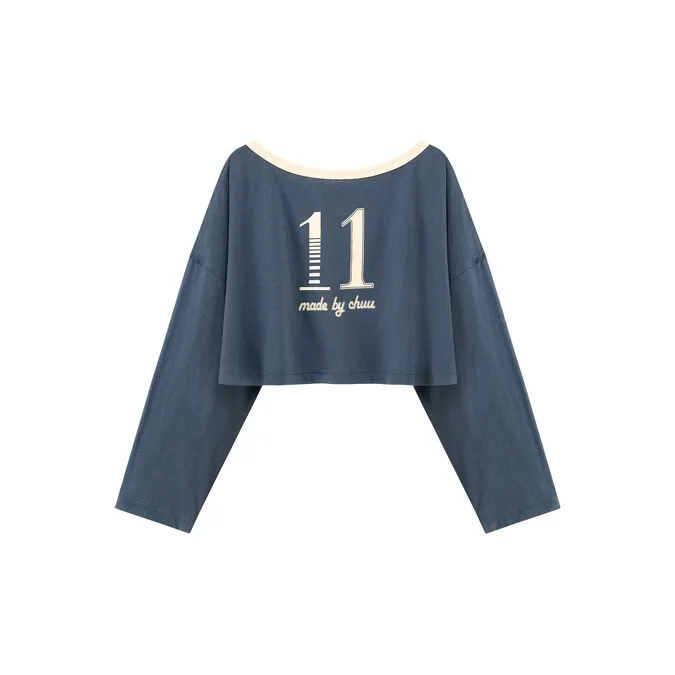 CHUU T Shirts Women's Navy Blue-1