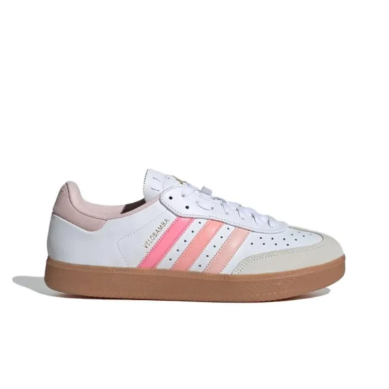 Adidas Velosamba Leather Cloud White Sandy Pink Gold Metallic Women's-1