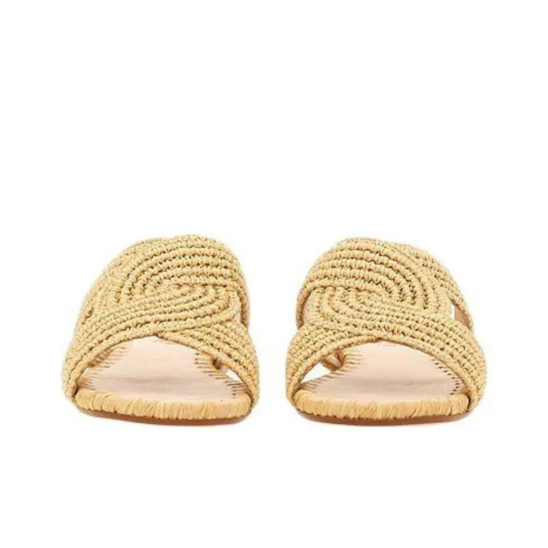 Castañer Prado Twist Detail Colour Block Slides Women's-4