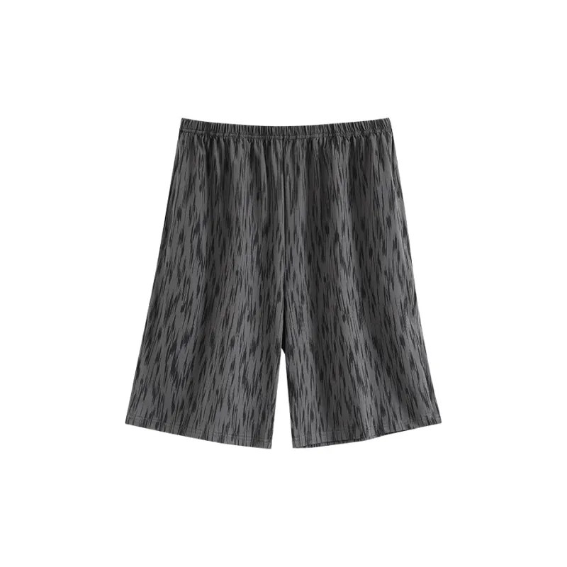 Qiao Ni Tong Pajama Pants Men's Dark Gray-0