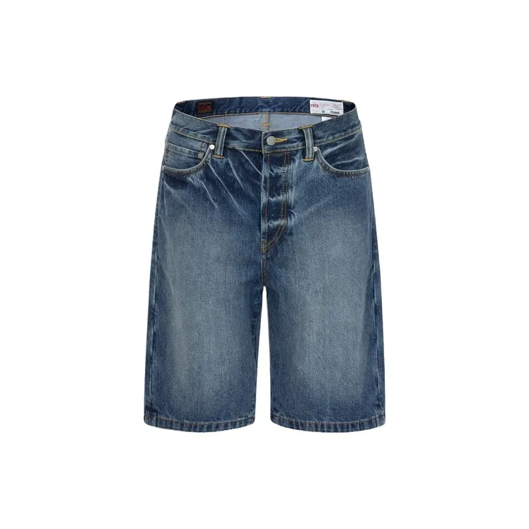 EVISU Denim Shorts Unisex Denim Blue-1