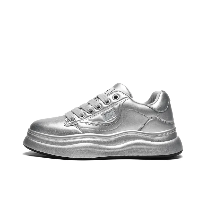 Lee Versatile Trendy, White Sneakers, Classic Fashion Commute Low Top Height Increasing Skateboard Shoes Men's-18
