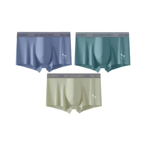 RED DRAGONFLY Cotton Panties Men's 4 Piece Gift Box Sets