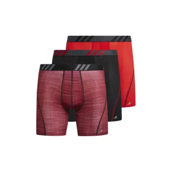 Adidas Free Shipping With AdiClub Performance Mesh Graphic Boxer Briefs 3 Pairs