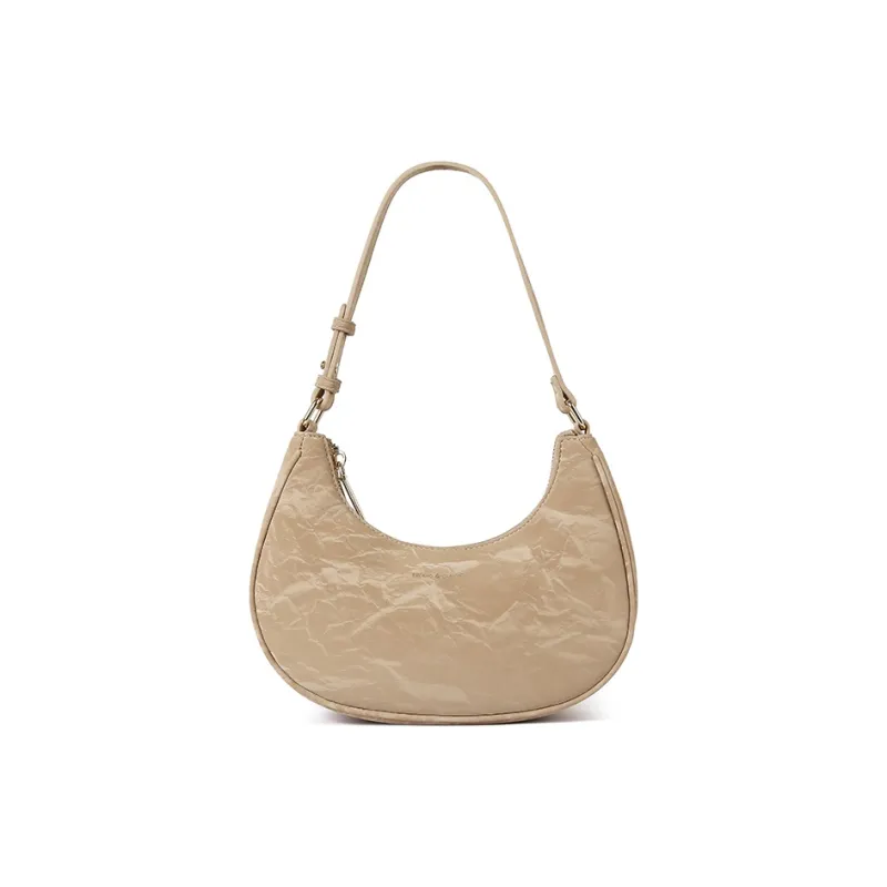 TUCANO PU Shoulder Bag Women's Light Sand/Light Camel/Space Silver-5