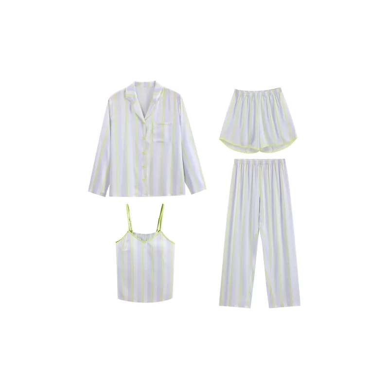WANANNI Pajama Set Women's Neon Green-0